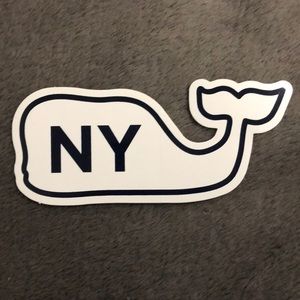 NY Vineyard Vines Whale Sticker!! (New York)